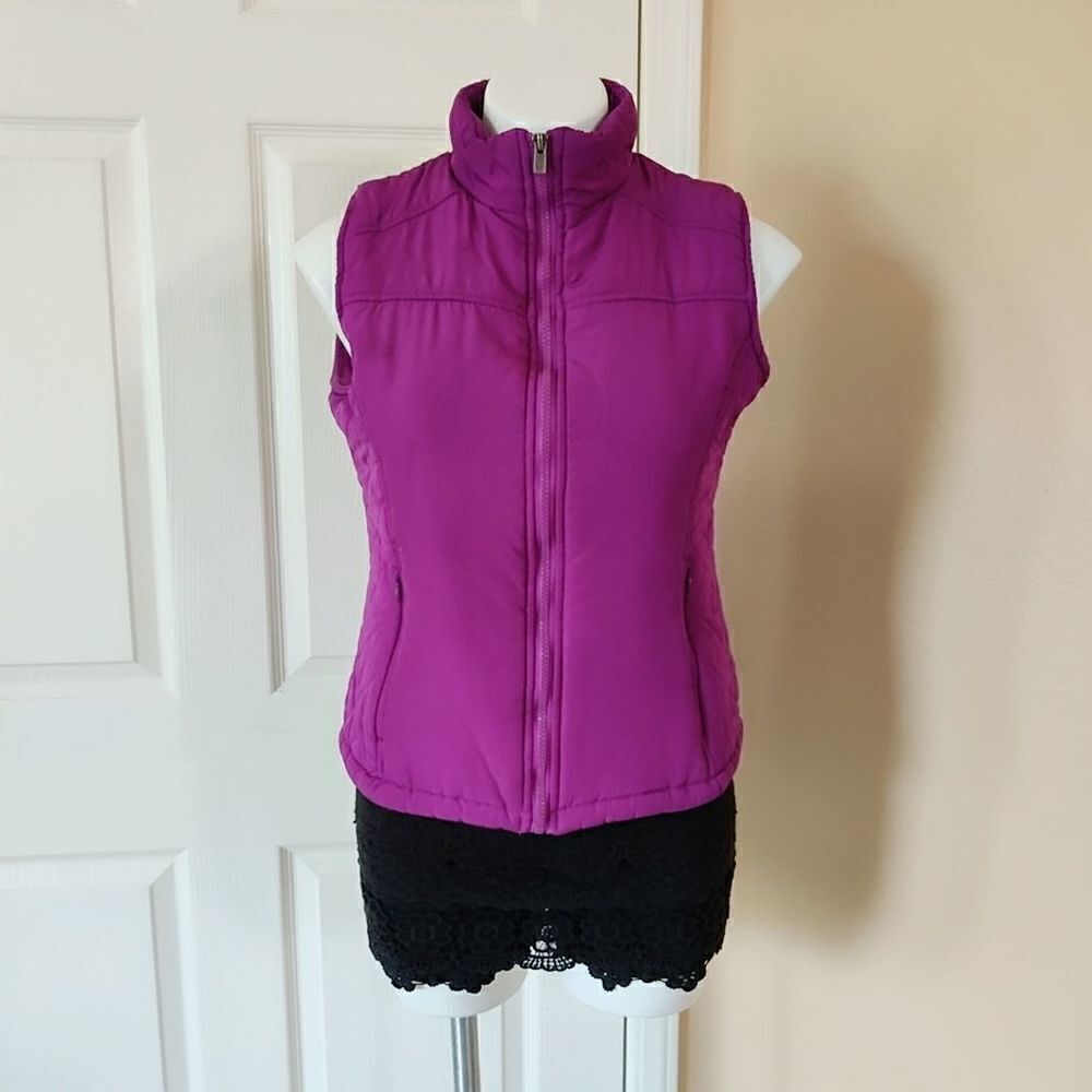 Izod fleece lined warm zip vest sz S
